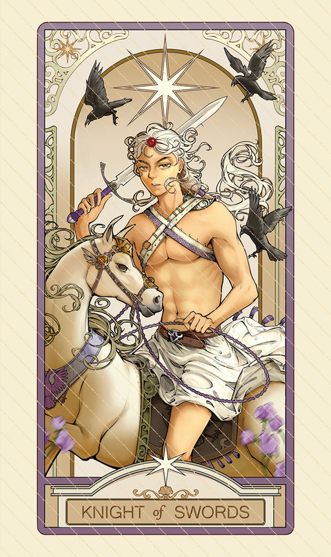 Dawn of Dreams Tarot – Knight of Swords