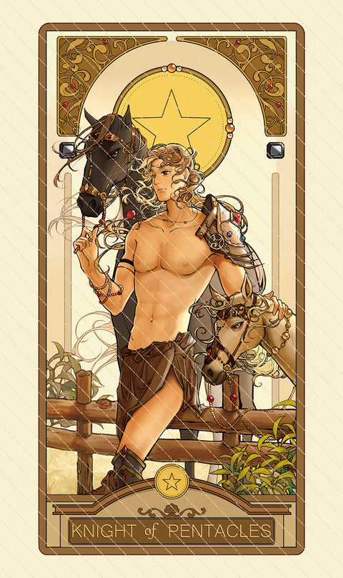 Dawn of Dreams Tarot – Knight of Pentacles