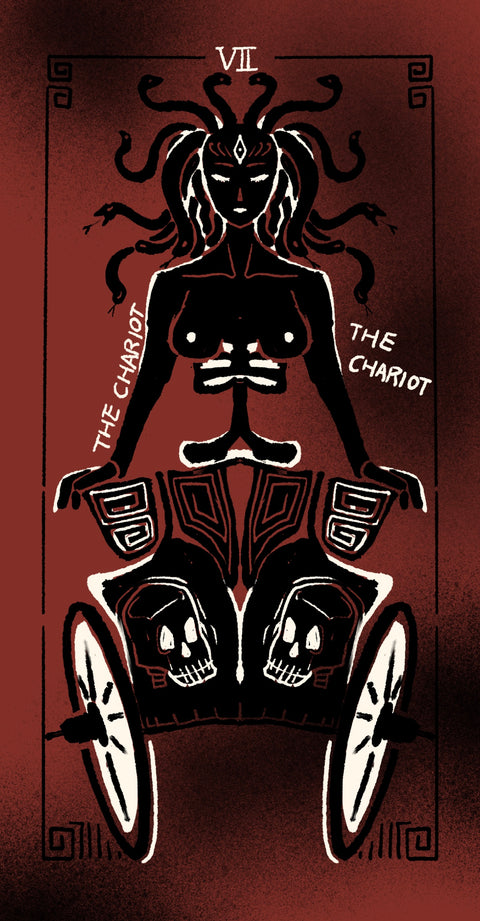 Dirty Red Tarot – The Chariot