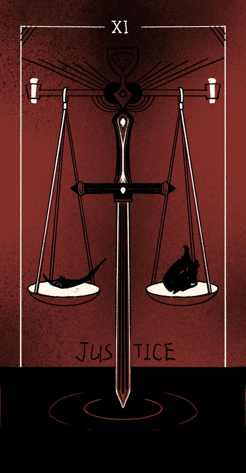 Dirty Red Tarot – Justice