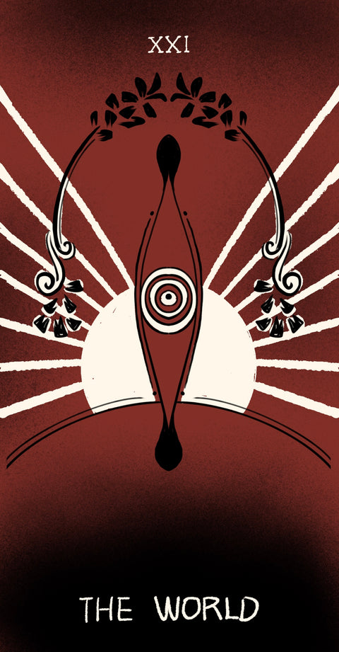 Dirty Red Tarot – The World