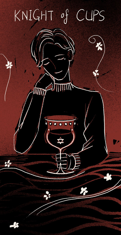 Dirty Red Tarot – Knight of Cups