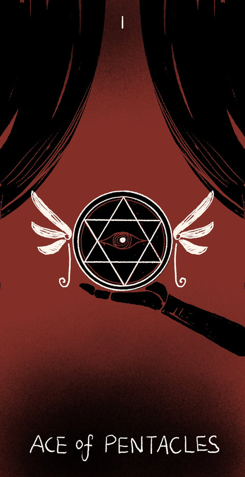 Dirty Red Tarot – Ace of Pentacles