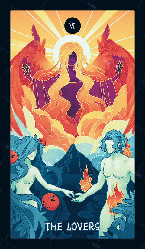 Elemental Strength Tarot – The Lovers