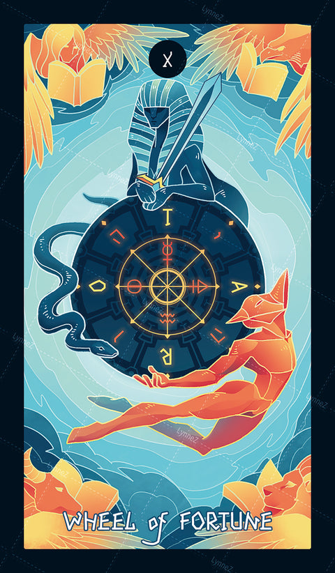 Elemental Strength Tarot – The Wheel of Fortune