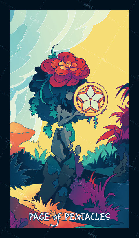 Elemental Strength Tarot – Page of Pentacles