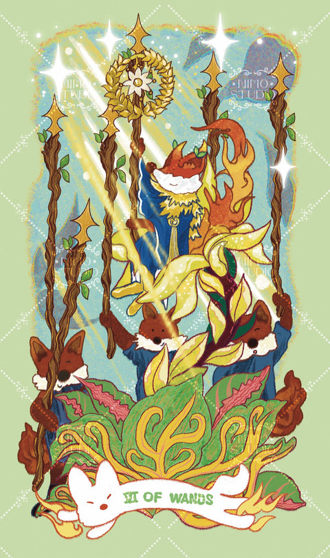 Exotic Flora Tarot – Six of Wands