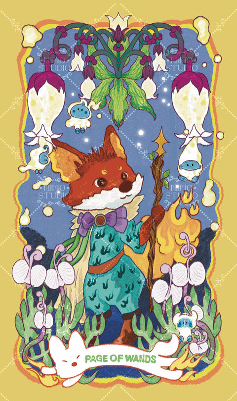 Exotic Flora Tarot – Page of Wands