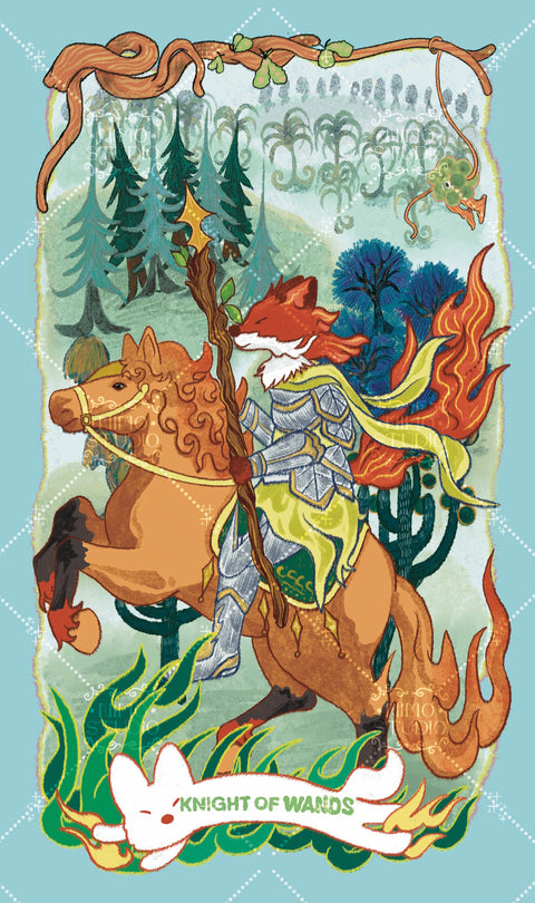 Exotic Flora Tarot – Knight of Wands