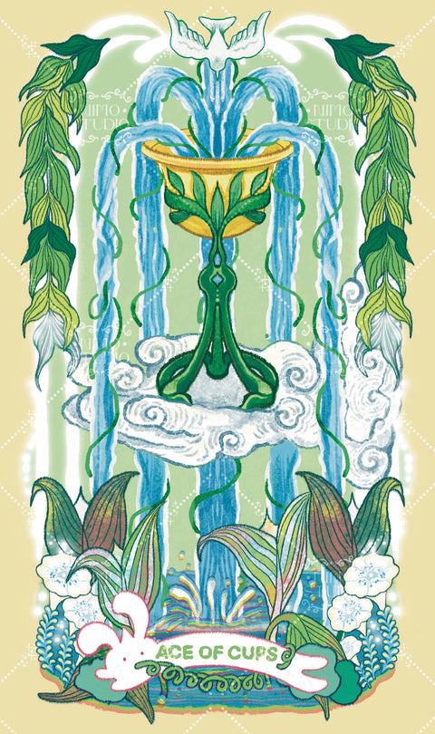 Exotic Flora Tarot – Ace of Cups