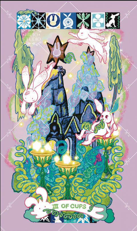 Exotic Flora Tarot – Three of Cups