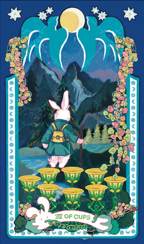 Exotic Flora Tarot – Eight of Cups
