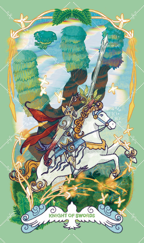 Exotic Flora Tarot – Knight of Swords