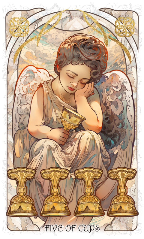 The Forest Knows Tarot – Five of Cups