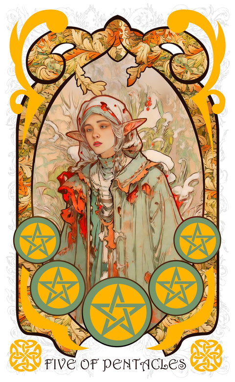 The Forest Knows Tarot – Five of Pentacles