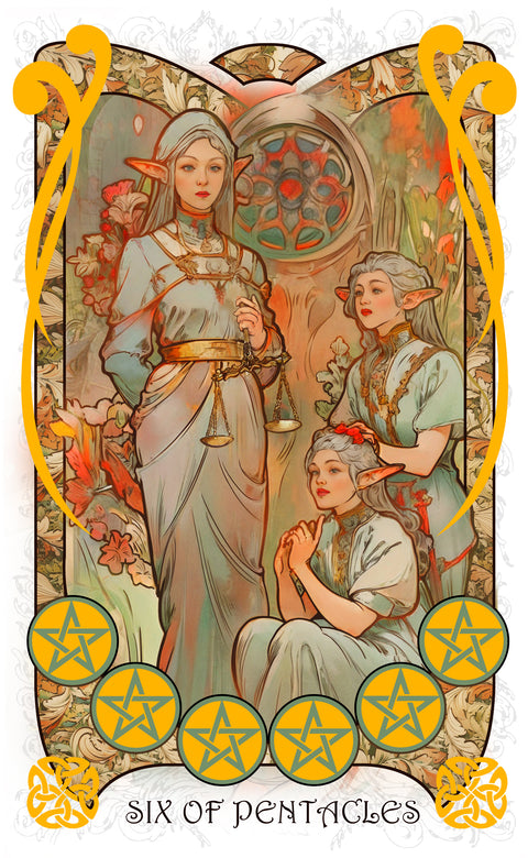 The Forest Knows Tarot – Six of Pentacles
