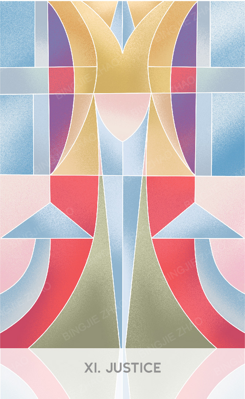 Geometric Dreamland Tarot – Justice