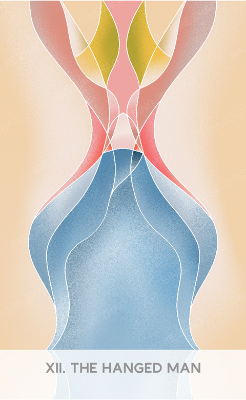 Geometric Dreamland Tarot – The Hanged Man