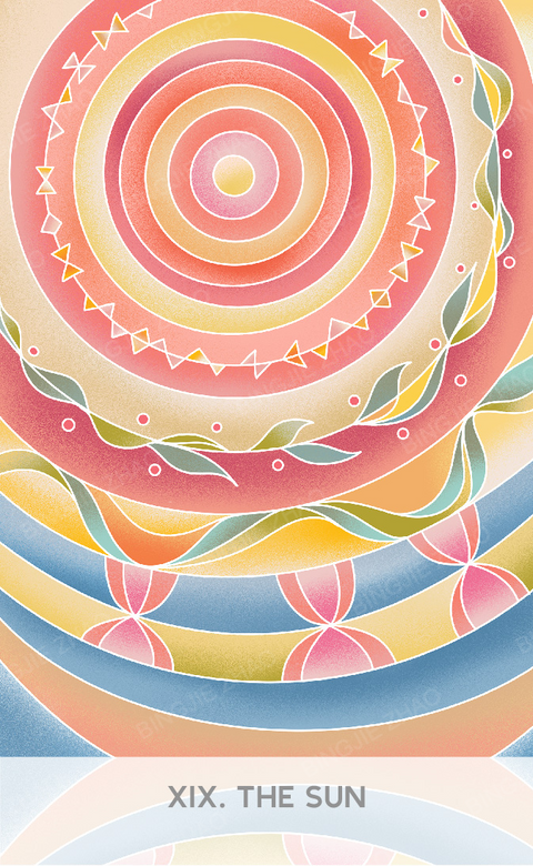 Geometric Dreamland Tarot – The Sun