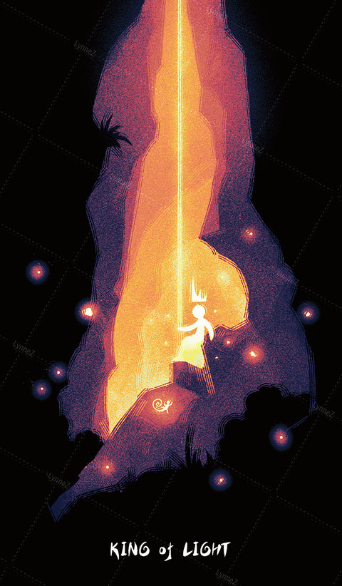 Glimmer Walker Tarot – King of Light