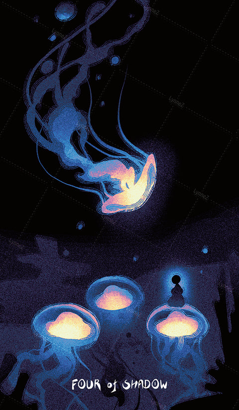Glimmer Walker Tarot – Four of Shadow
