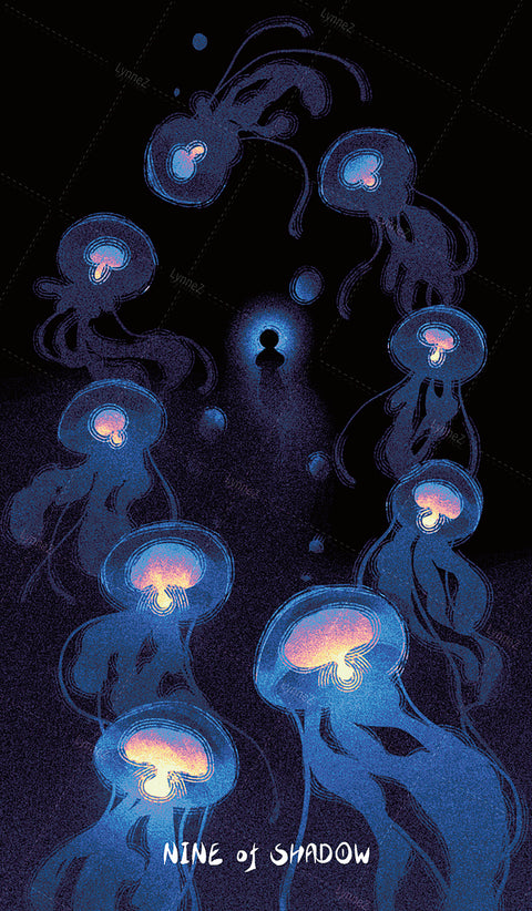 Glimmer Walker Tarot – Nine of Shadow