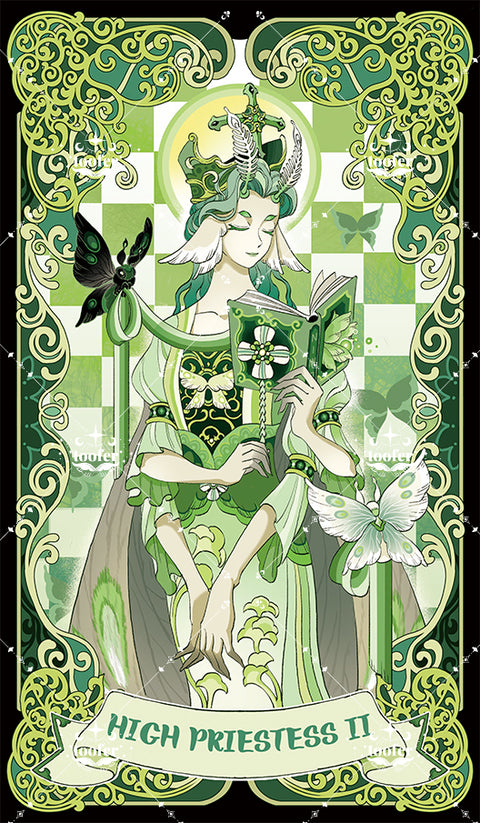Green Trace Tarot – The High Priestess