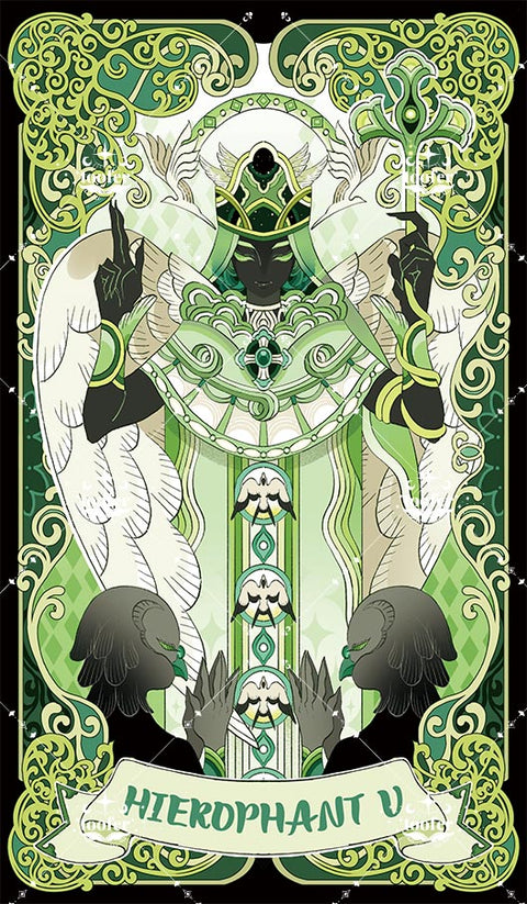 Green Trace Tarot – The Hierophant