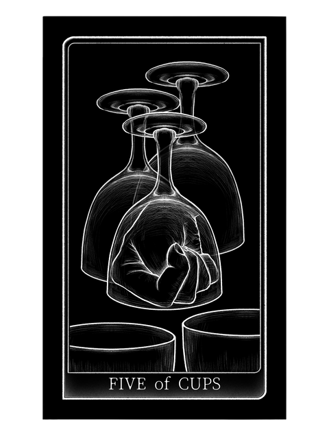 Tarot of Hand – Five of Cups