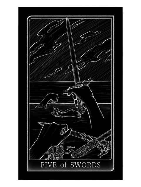 Tarot of Hand – Five of Swords