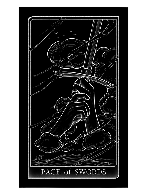 Tarot of Hand – Page of Swords