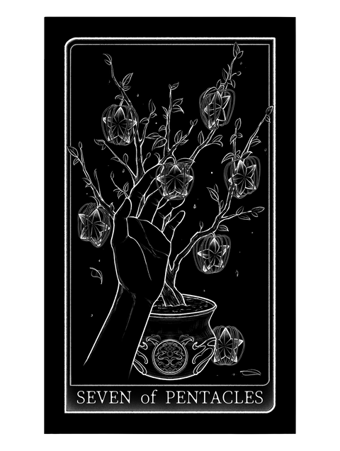 Tarot of Hand – Seven of Pentacles