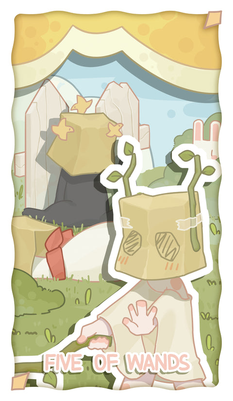 The King's Theater Tarot – Five of Wands