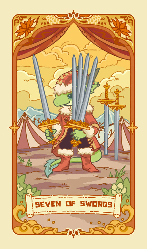 Loong's Dream Tarot – Seven of Swords