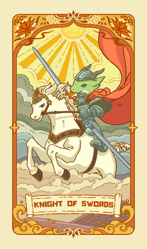 Loong's Dream Tarot – Knight of Swords