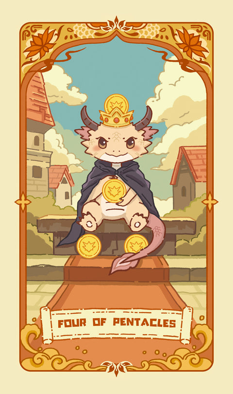Loong's Dream Tarot – Four of Pentacles