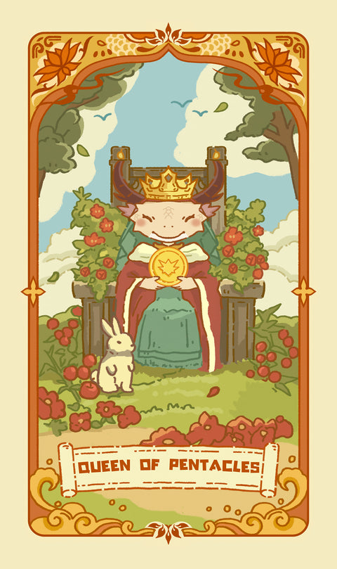 Loong's Dream Tarot – Queen of Pentacles