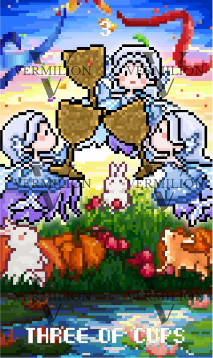 Lost Fairy Tarot – Three of Cups