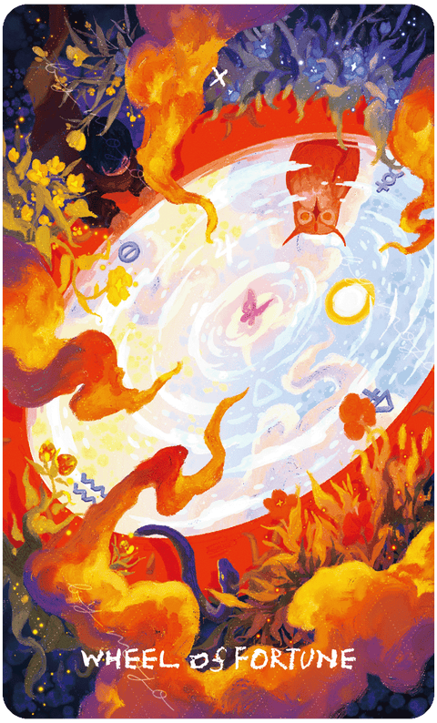 Lux & 78 Nocturnal Veils Tarot – The Wheel of Fortune