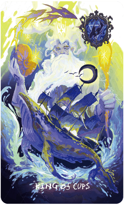 Lux & 78 Nocturnal Veils Tarot – King of Cups