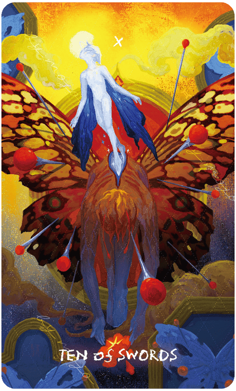Lux & 78 Nocturnal Veils Tarot – Ten of Swords