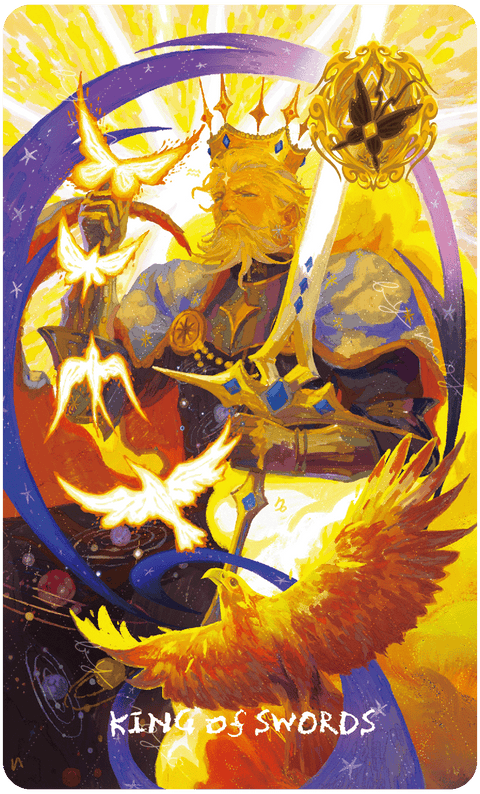 Lux & 78 Nocturnal Veils Tarot – King of Swords