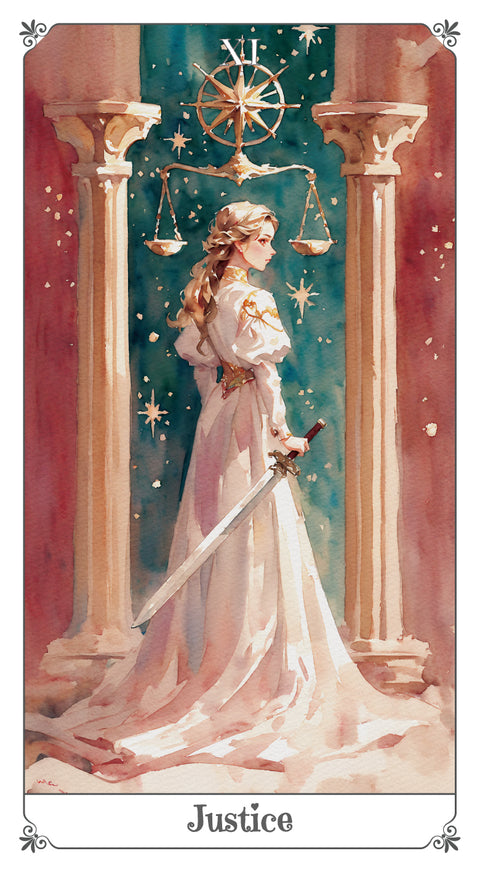Magna Bloom Tarot – Justice