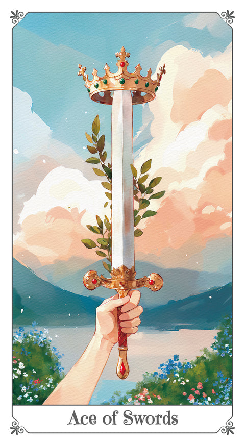 Magna Bloom Tarot – Ace of Swords