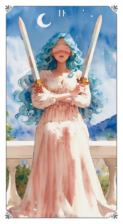 Magna Bloom Tarot – Two of Swords