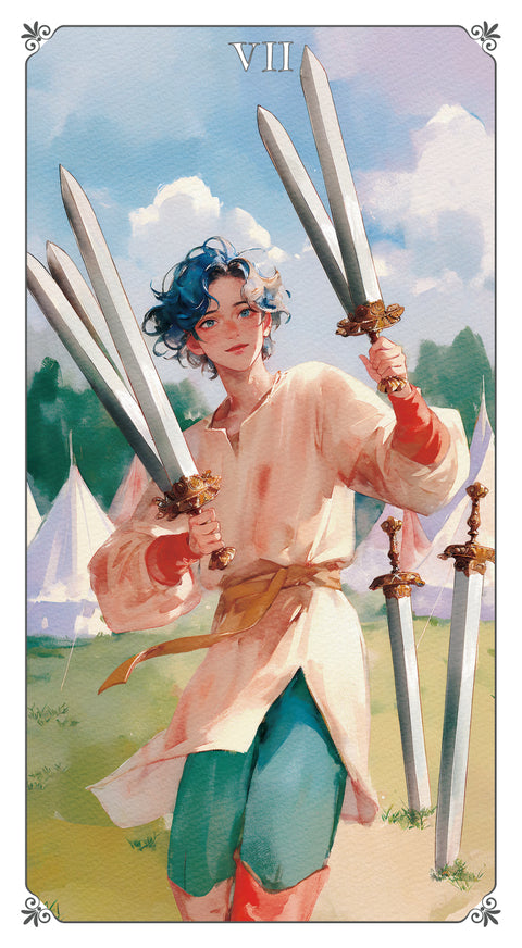 Magna Bloom Tarot – Seven of Swords