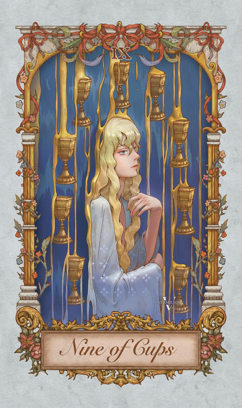 Medieval Secrets Tarot – Nine of Cups