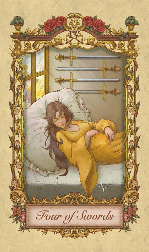 Medieval Secrets Tarot – Four of Swords