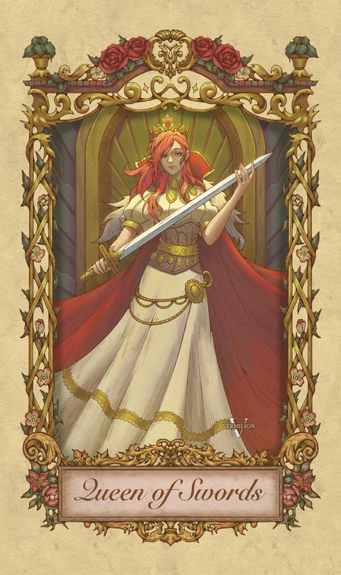 Medieval Secrets Tarot – Queen of Swords