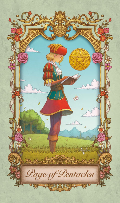 Medieval Secrets Tarot – Page of Pentacles